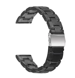 Colorful Transparent Resin Watchband - Fashionable Bracelet Strap (22mm) for Redmi Watch 3 Active (Clean - Black)