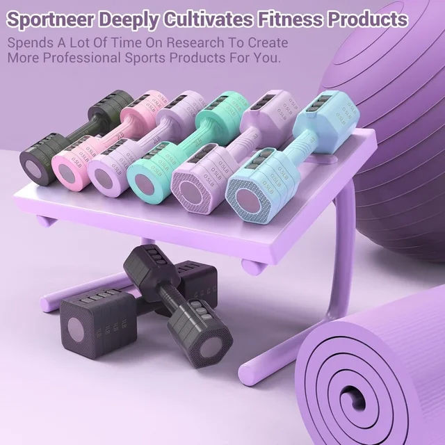 "4-in-1 Adjustable Dumbbell Set 6