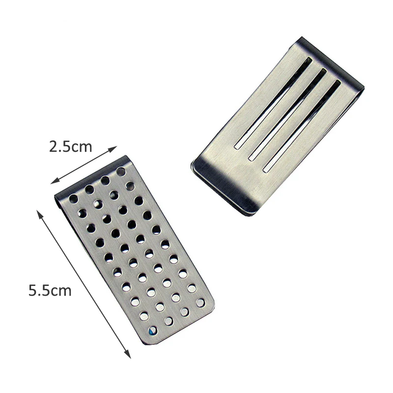 Slim Stainless Steel Money Clip Wallet - Sleek Cash and Card Holder for Business Professionals