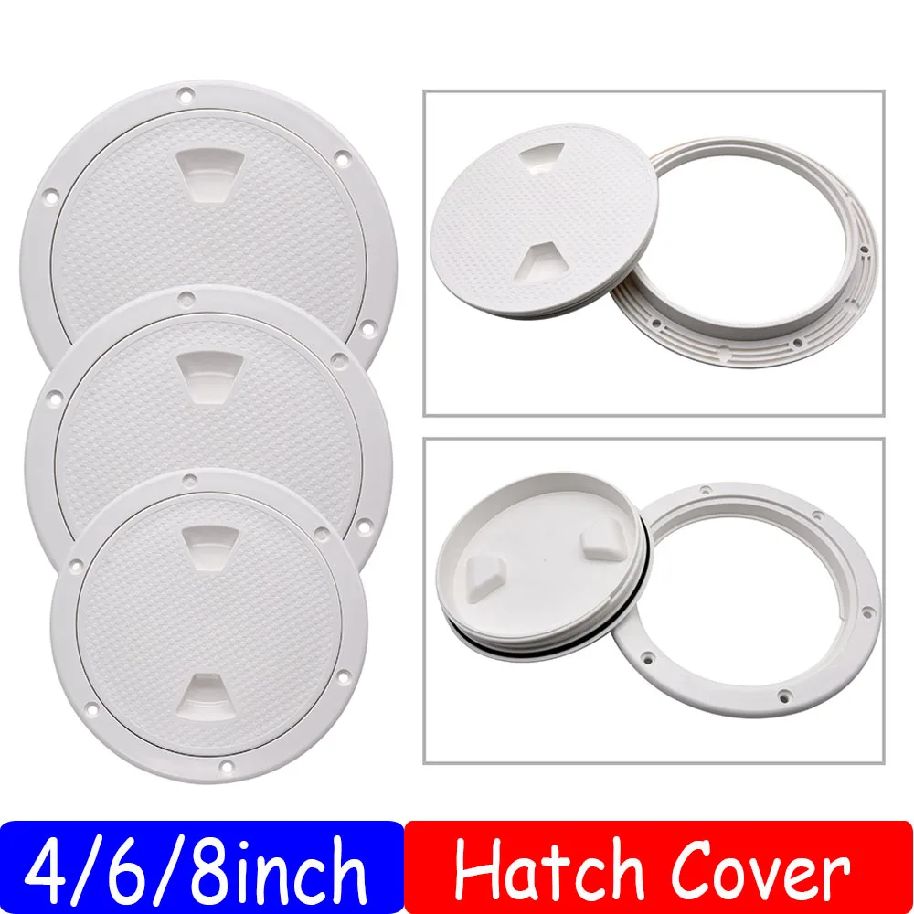 4 6 8 inch ABS Round Deck Inspection Access Hatch Cover Plastic Boat Deck Inspection Plate For Boat Yacht Marine marine accessories marine hardware