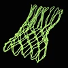 1Pc Glowing In The Dark Basketball Net Portable Durable Nylon Net Fluorescent Green Standard Basketball Sport Training Net 4