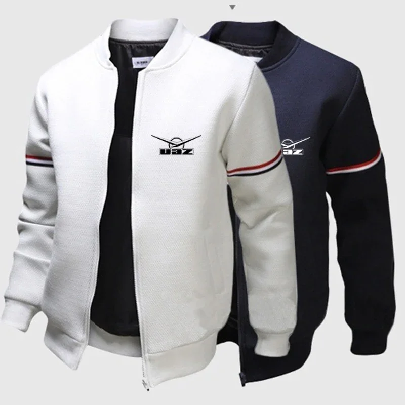

2024 Soviet Union Car Cccp Ussr UAZ Men Casual Baseball Uniforms Jacket Brand Print Bomber Jackets Hip Hop Sport Zipper Coats