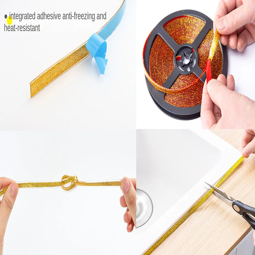 Self-Adhesive Ceramic Tile Gap Tape Strip Kitchen Bathroom Mildewproof Waterproof Beautiful Seam Wall Floor Line Home Decoration