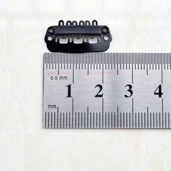 100 pz 23mm clip per estensioni dei capelli mini clip clip in acciaio inossidabile pettini clip a scatto per parrucca strumenti fai da te