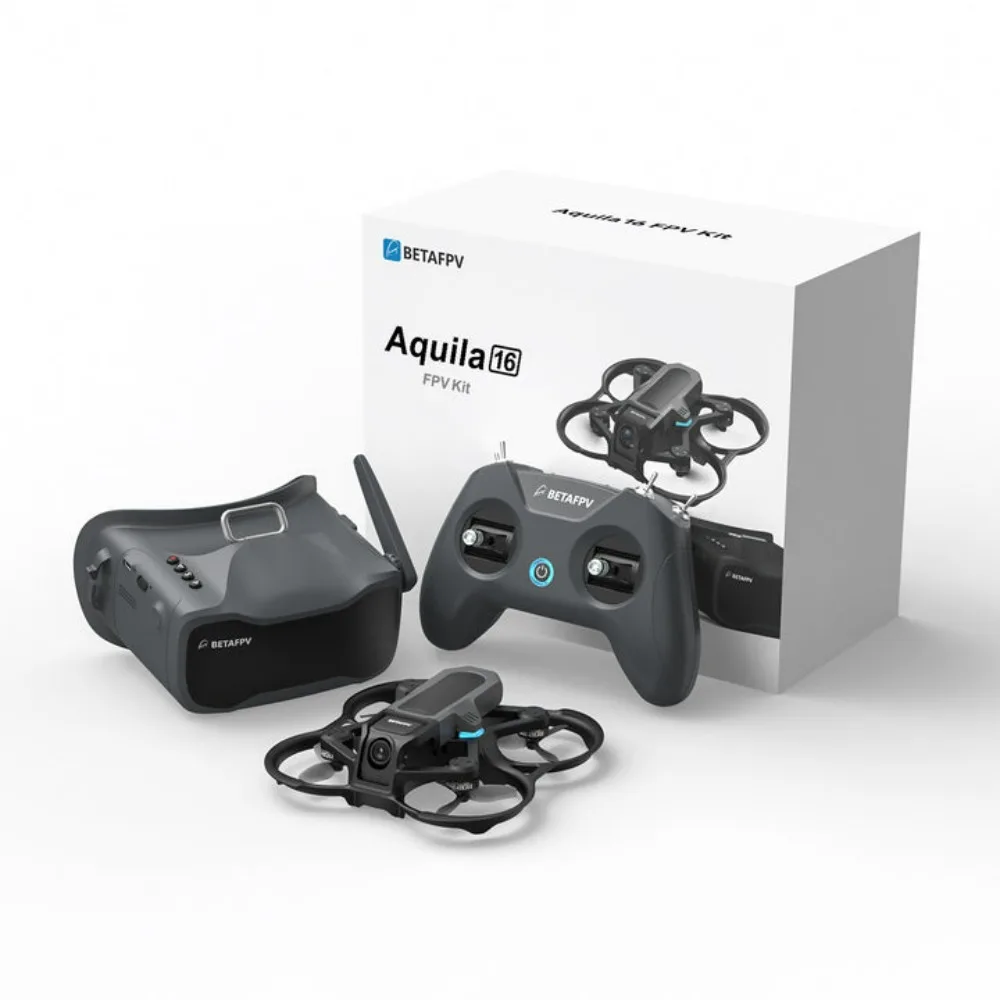 Kit Drone FPV Aquila16 pour Débutant – 8min Vol, 200m Portée, ELRS 3.0