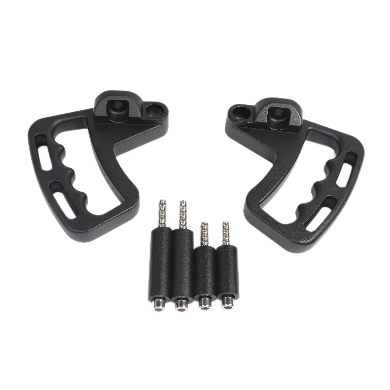 2X Barra Di Presa Anteriore Nera Per Jeep Wrangler Jk Jku 2007-2017