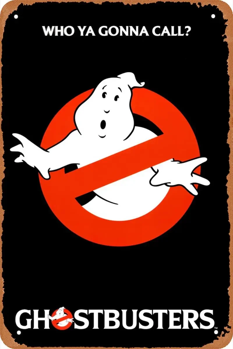 Targa Metallica Ghostbusters, Poster Film Retrò, 30x20 Cm, Per Parete - 2
