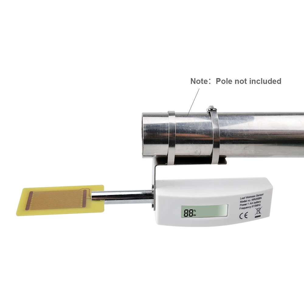 Soil moisture sensor Ecowitt WN35 Leaf Surface Moisture on Foliage Sensor with LCD Display Leaf Wetness Sensor Up to 8-channel Supported