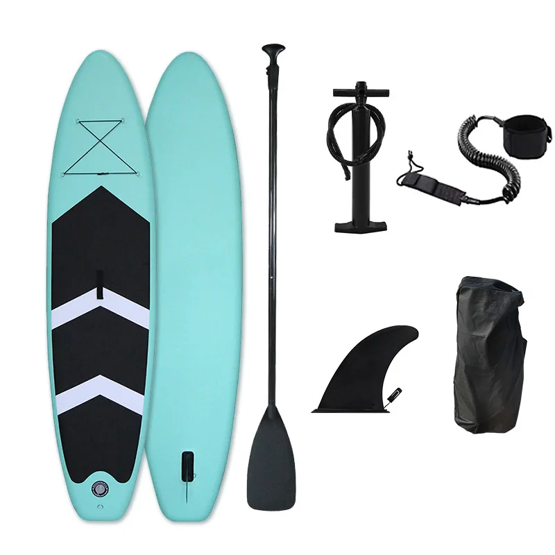 High Quality High-end Inflatable Stand-up Customizable Family Outing For Adults And Kids Surfboards inflatable stand up surf paddleboard set 320 x 76 x 15 cm suitable for adults and beginners green