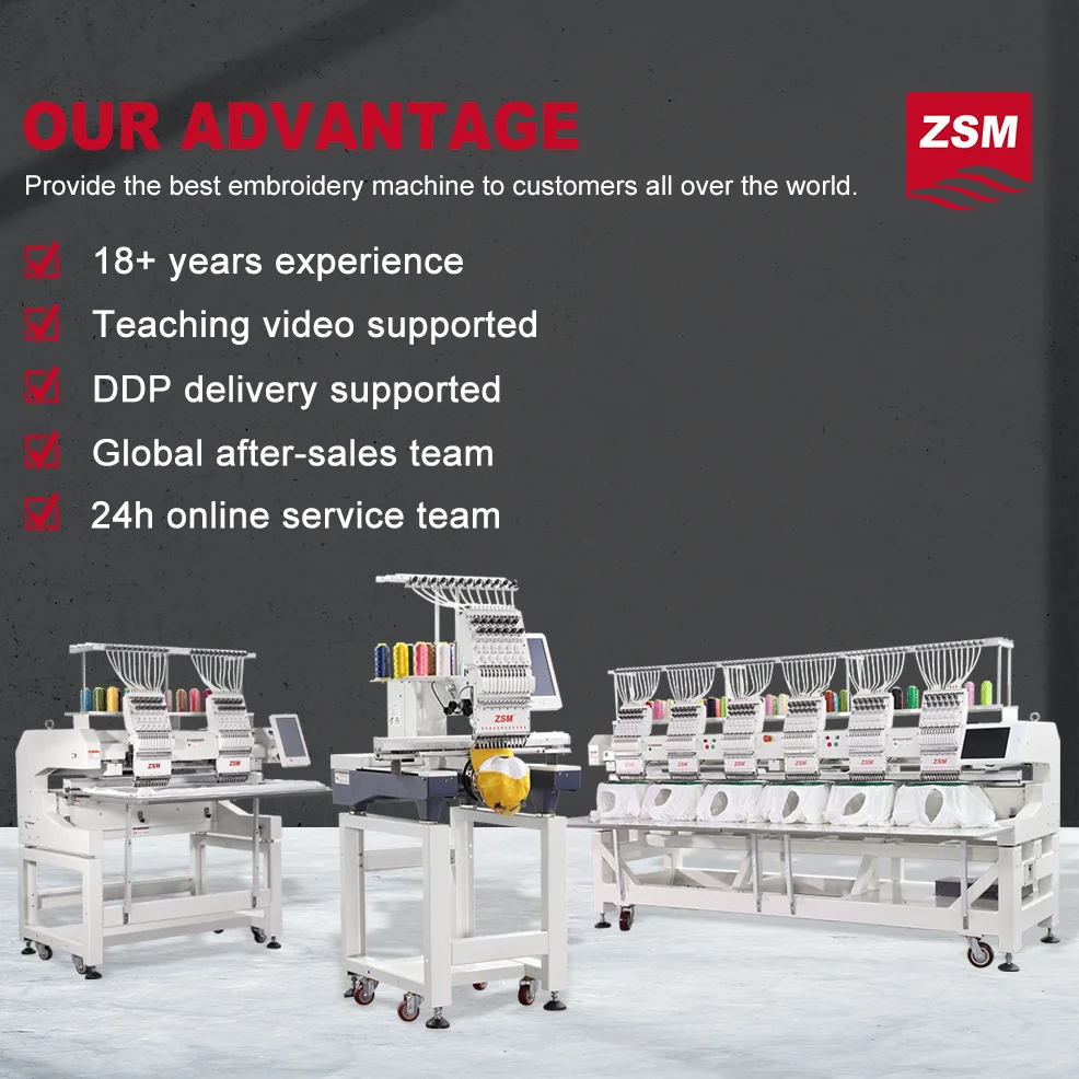 1 Head Computer Embroidery Machine Home Commercial Embroidery Sewing Machine For Hat T-shirt 2