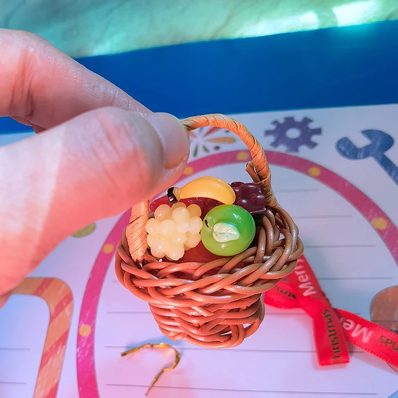 

Миниатюрный поднос для кукольного домика, поднос для хранения зеленых овощей, корзина для хранения, товары для декора кукольного домика