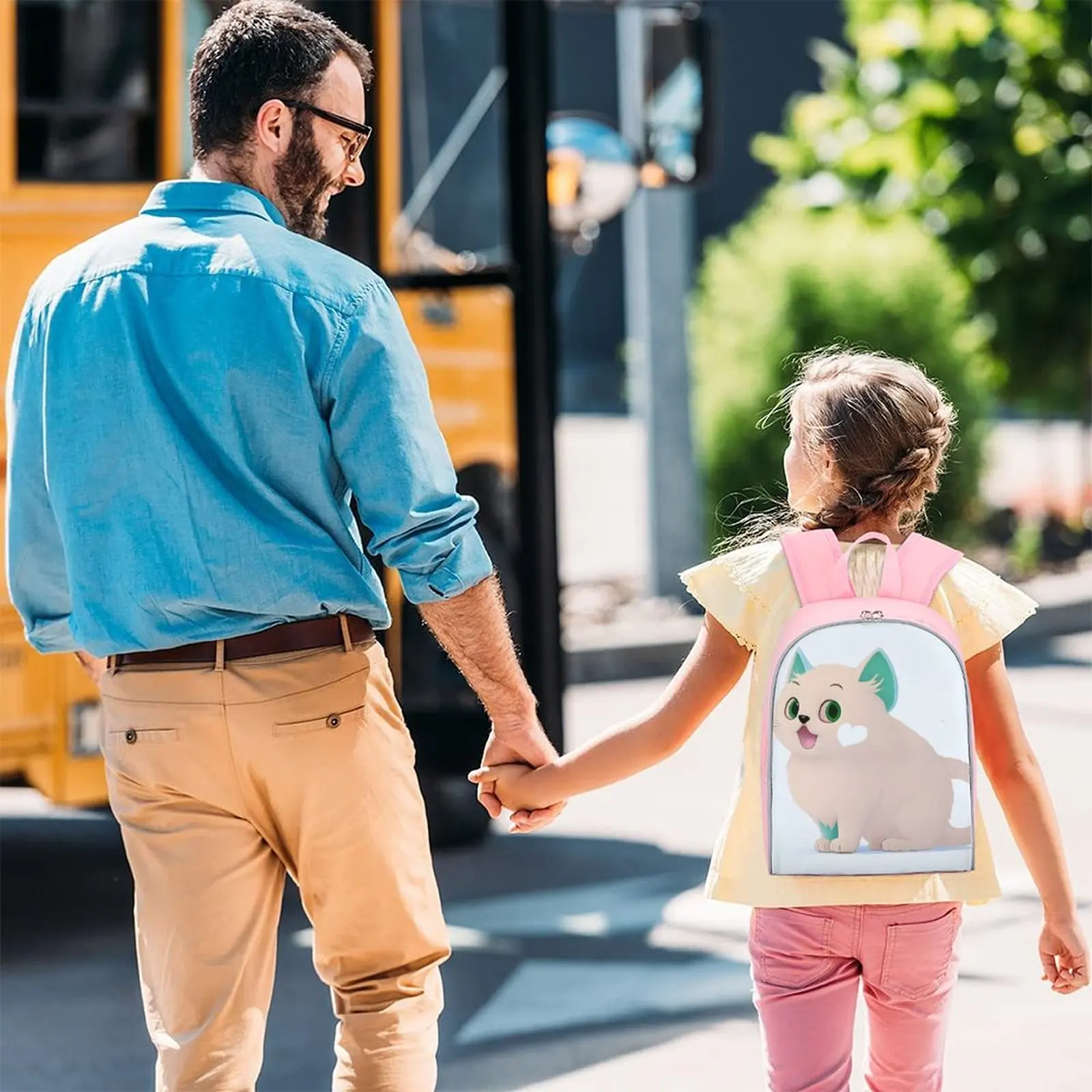 Children's Satchel 13 Inch Backpack School Bag Child Girl Customize for Children Backpack With Print Multipurpose Bagpack