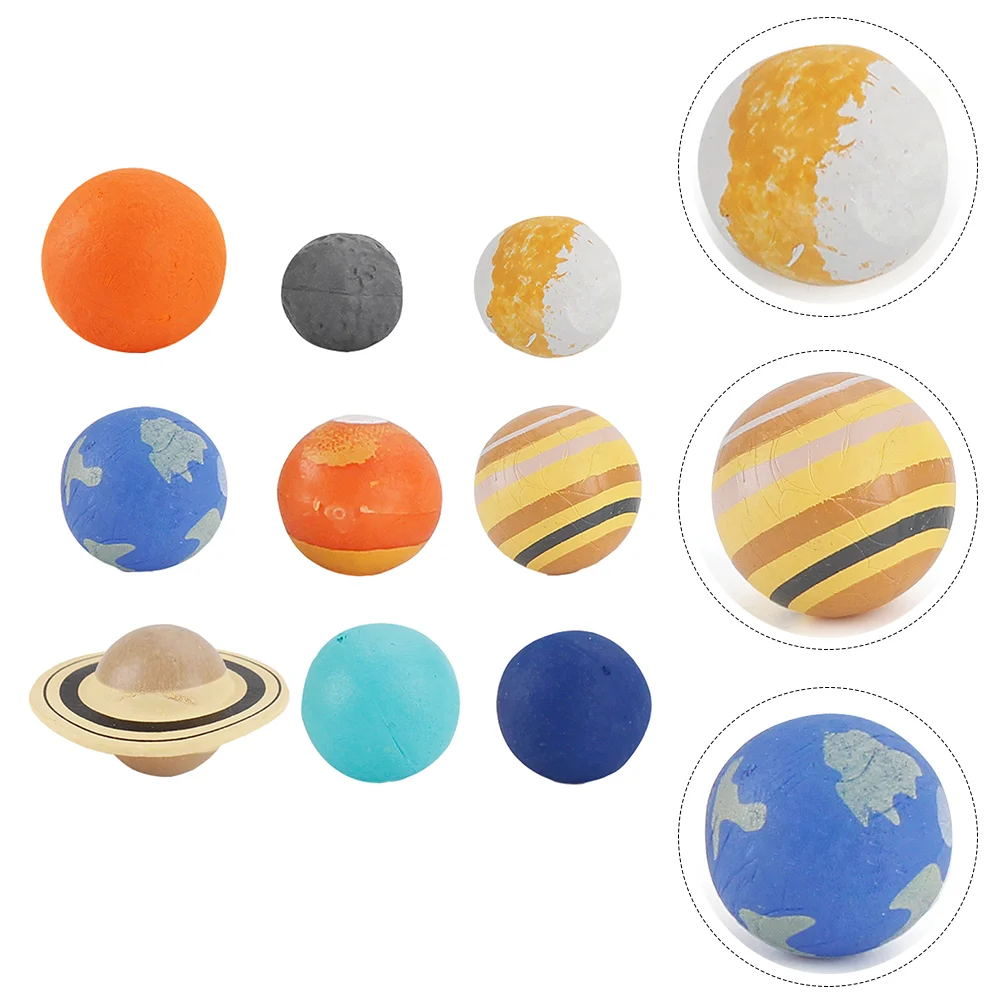 

9 PCS Simulation Planet Model Kids Planets Toy Adornments Childrens Toys Cosmological Planetary Playthings Plastic Lifelike
