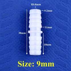 Plastic Pagoda Joint Connectors for Aquarium and Water Pipe Fittings (9 - 9mm PE)