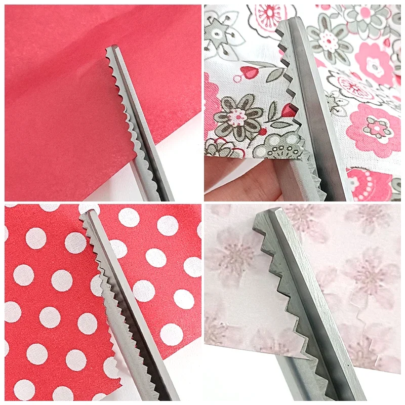 재단사 가위 핑킹 가위 지그재그 바느질 컷 톱니 모양의 레이스 가위 바느질 액세서리 패브릭 가위 DIY Craf 바느질 도구