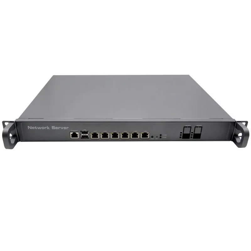 Zapora sieciowa obsługi Mikrotik pfSense VPN 1U do montażu w urządzeniu bezpieczeństwa sieci AES-NI LGA1151 i3 6100 i5 6500 i7 6700 i7 7700 6 Lan 2 SFP