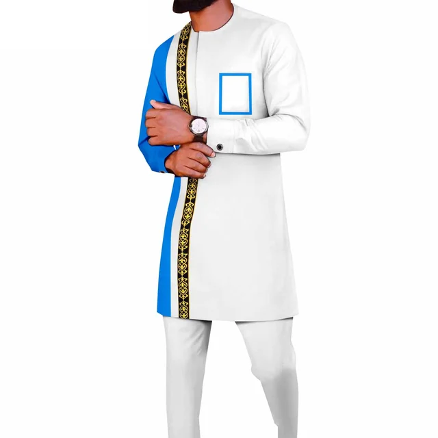Adekunle Embroidered Dashiki Outfit - Image 4