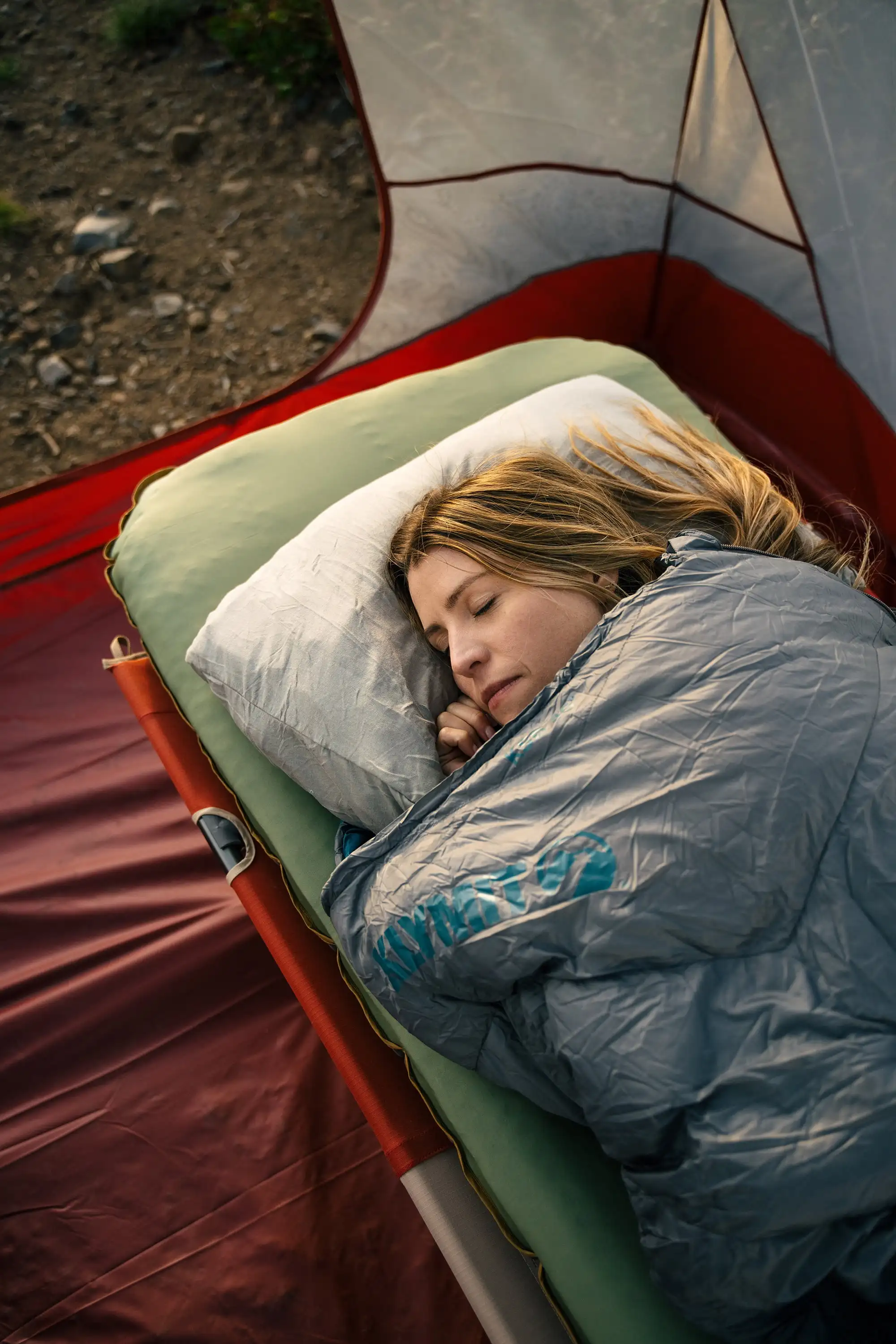 Drift Camp Large Outdoor Pillow, 23x16x6.5in, Orange