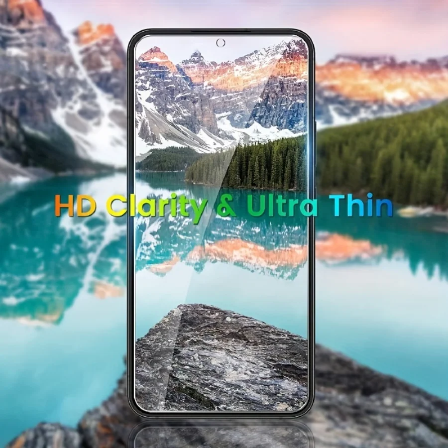 3Pcs HD Clear Screen Protector Film For Samsung Galaxy S21 S22 S23 Full Coverage Tempered Glass - immagine 3
