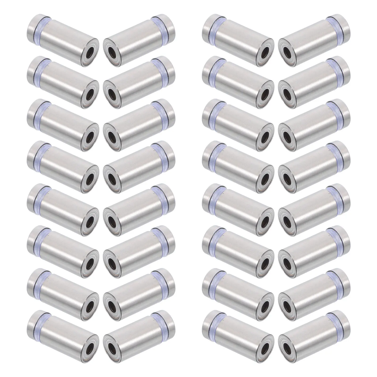 32개 스테인리스 스틸 스탠드오프 나사 광고 간판 마운트 홀더 (벽, 유리, 아크릴 디스플레이 보드, 아트워크 마운트용)