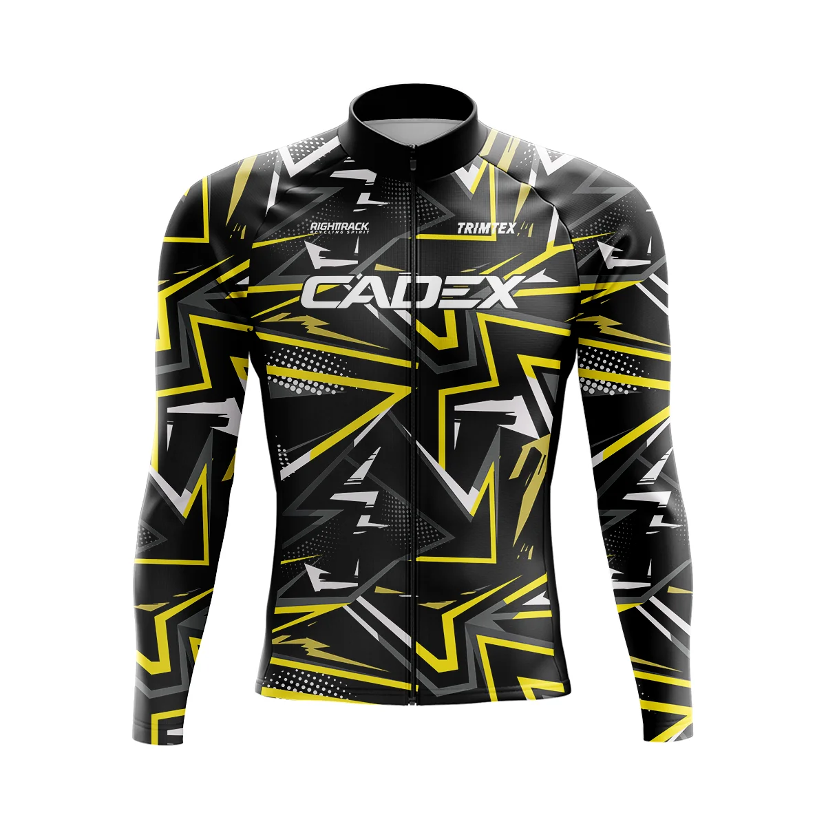 CADEX Winter Cycling Jersey TRIMTEX Men Long Sleeve Cycle Clothes Spring Autumn Mesh/Fleece Thermal RIGHTTRACK Bike Clothing