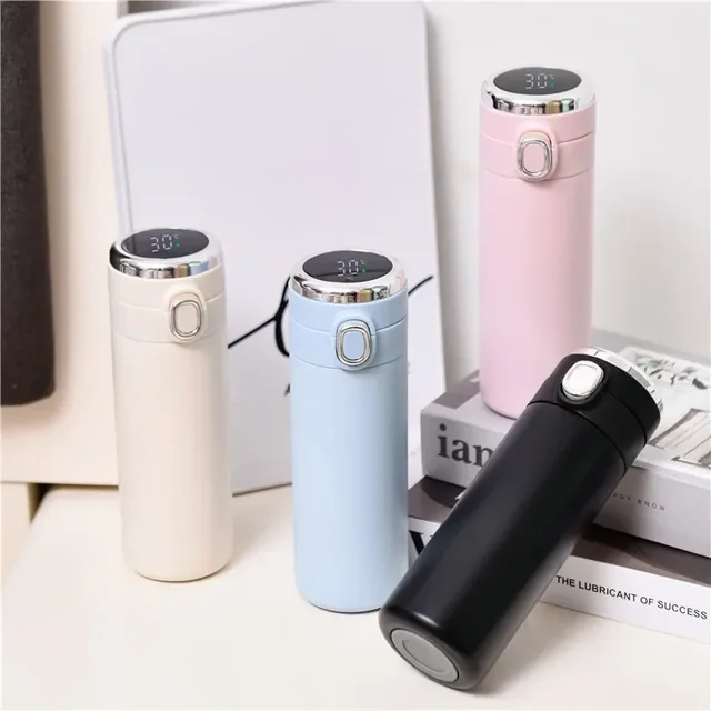 400ML Smart Thermos Stainless Steel Water Bottle Led Digital Temperature Display Coffee Thermal Mugs Intelligent Insulation Cups 2