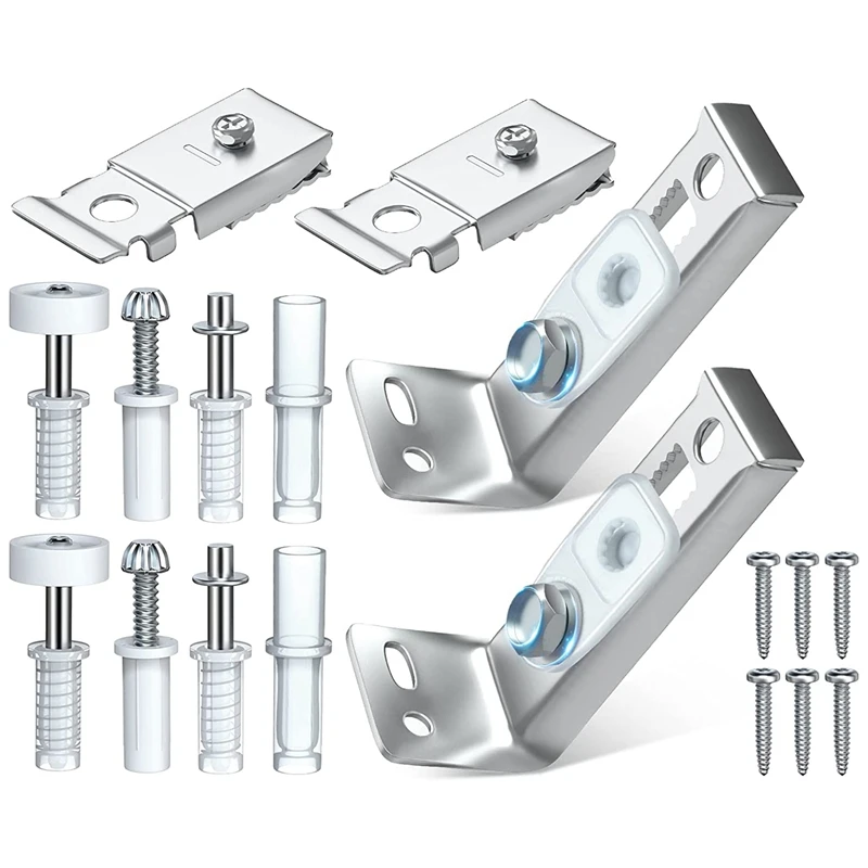 Bifold Door Hardware 2 Pack Bifold Door Hardware Kit Double Folding Door Metal Top Pivot Hardware Package For Bi-Fold Sliding Closet