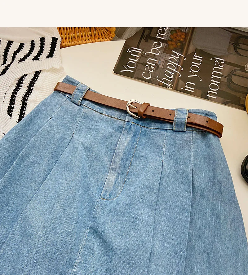 Mini shorts jeans femininos estilo coreano com