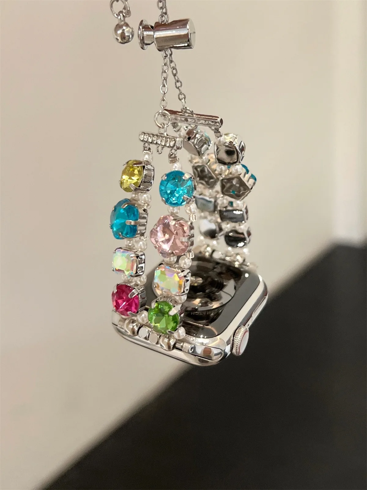 Cinturino per orologio in acciaio inossidabile per gioielli per iWatch Ultra 2 Series 10/9/8/7/6/5 Cinturino per orologio alla moda 42/44/45/46/49mm 38/40/41mm_voghion.com