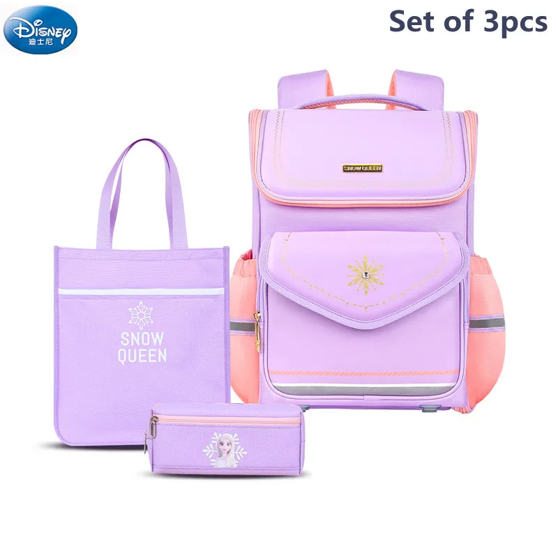 Disney Frozen School Bags For Boys Girls Spider Man Primary Student Shoulder Orthopedic Backpack Large Capacity Gifts Mochila