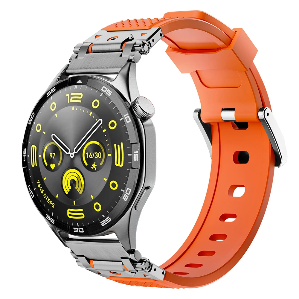 Versatile 22mm Rubber Loop Watch Strap