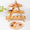3 Tier Serving Tray Wood Tiered Tray Cake Stand Home Decor Party Serving Tray Fruit Bowl Cupcake Stand Kitchen Accessories 1