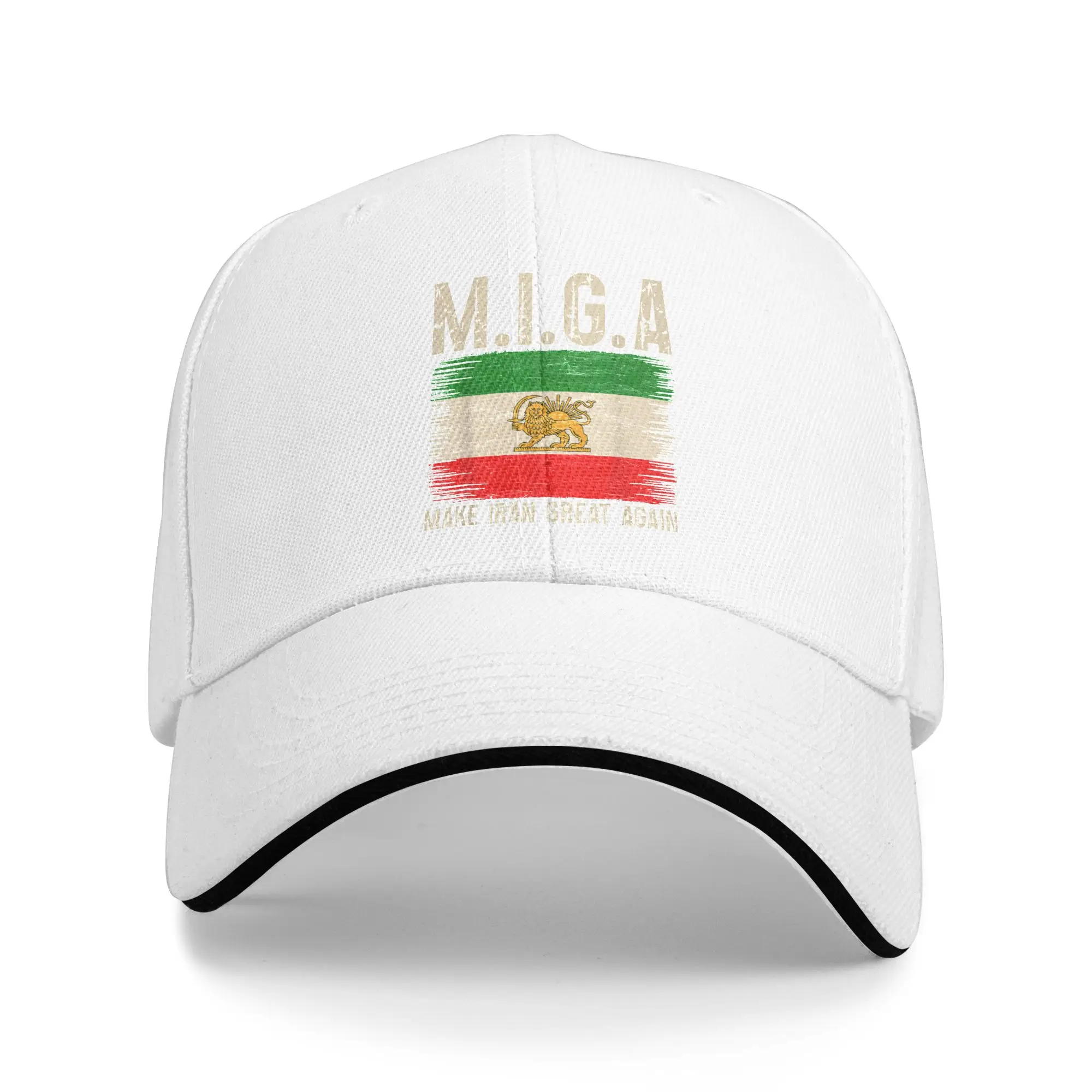 Make Old Iran Great Again Trucker Cap - Stoere Baseball Hoed Met Sun Lion Design Voor Mannen En Vrouwen