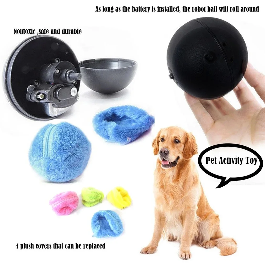 Automatic Dog Toys Smart Puppy Ball Toys For Cat Small Dogs Funny Auto  Rolling Ball Self-moving Puppy Games - Temu