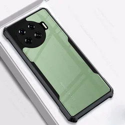 Clear Acrylic Shockproof Armor Phone Case for Spark20 Pro Plus (Black - 01)