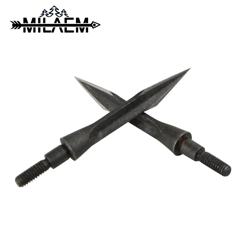 

10 Pcs Archery Carbon Steel Arrowhead General Thread 6.2cm Length Broadhead Recurve Compound Bow Hunting Shooting Accessories