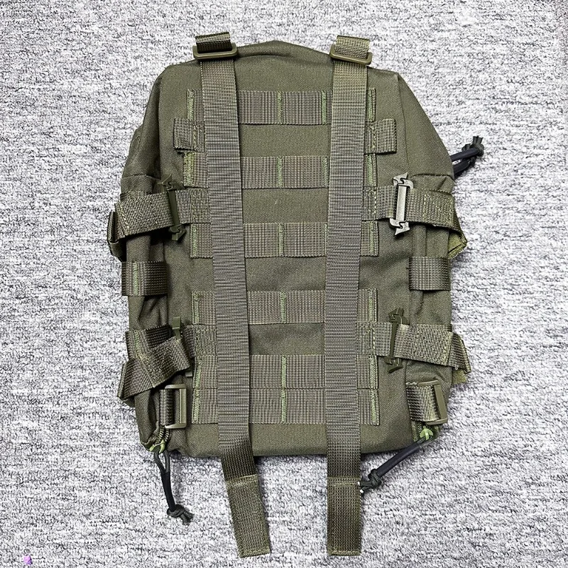 Tactical Hydration Pack Mini Back Panel Water Bag Nylon Molle Pouch Hunting Lightweight Vest Hose Accessories Zipper Backpack 6