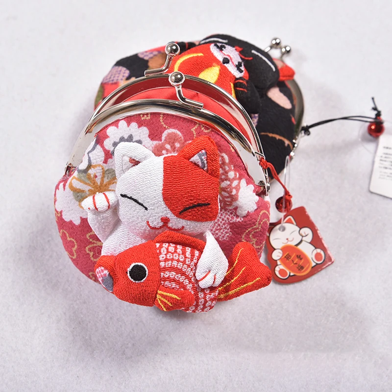 Coin Purse Key Case Lucky Cat Ins Popular Lovely Cute Multi-color Pocket Cloth Handbag Cartoon Mini Hasp Key Holder key case,coin purse