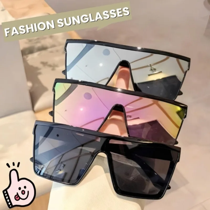 Retro Übergroße Sonnenbrille Anti Uv Y2K Neue Mode Koreanischen Stil Marke Hip Pop Brillen Outdoor UV400 Schutz