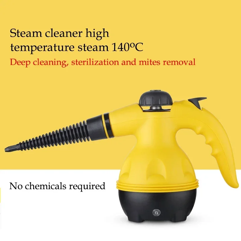 

1000W High Temperature Steam Cleaner Household Kitchen Hood Cleaning Tool Disinfector Safety Lock Attachment Decontaminator