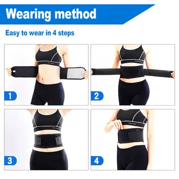 Waist Belt Brace, Self Heating Magnetic, Lumbar Brace Massage Band