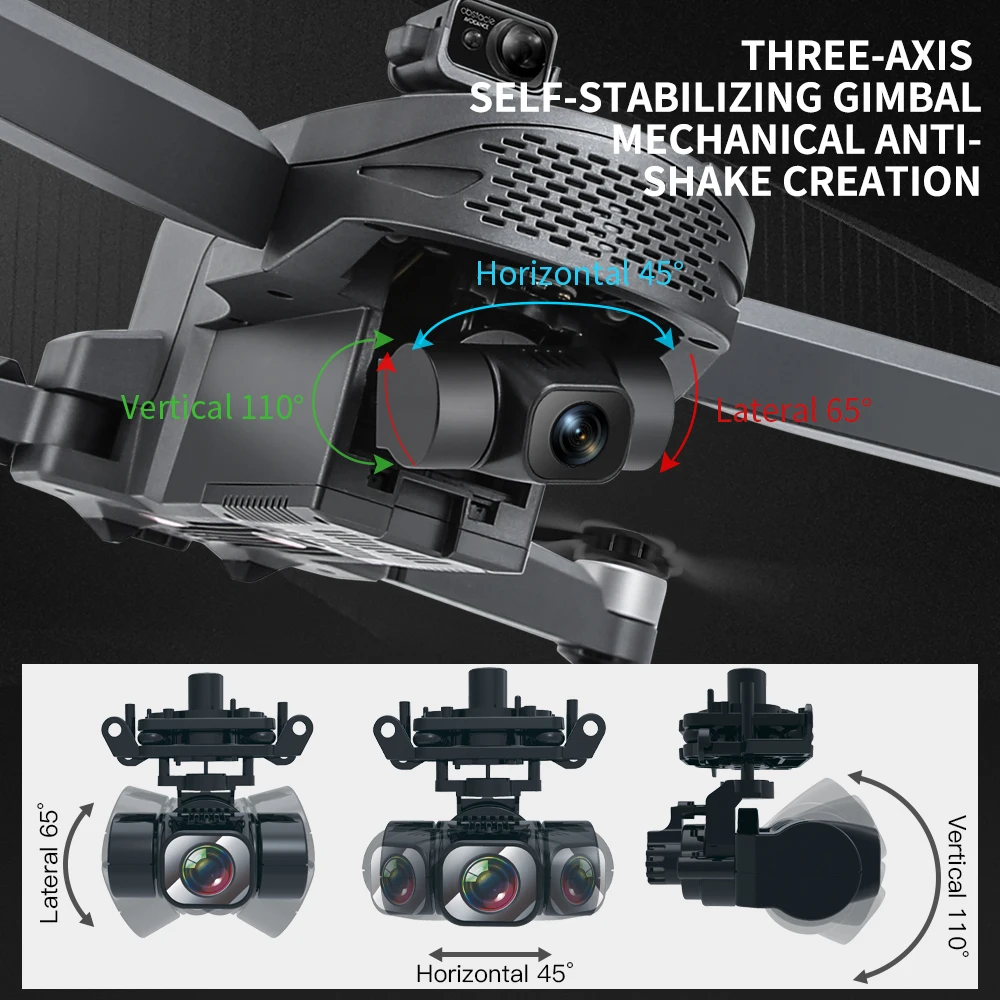 L109 PRO MAX RTS 5G Digital image transmission Drone Three-axis mechanica 4K Dual Camera GPS Profesional 3000M Drones 3