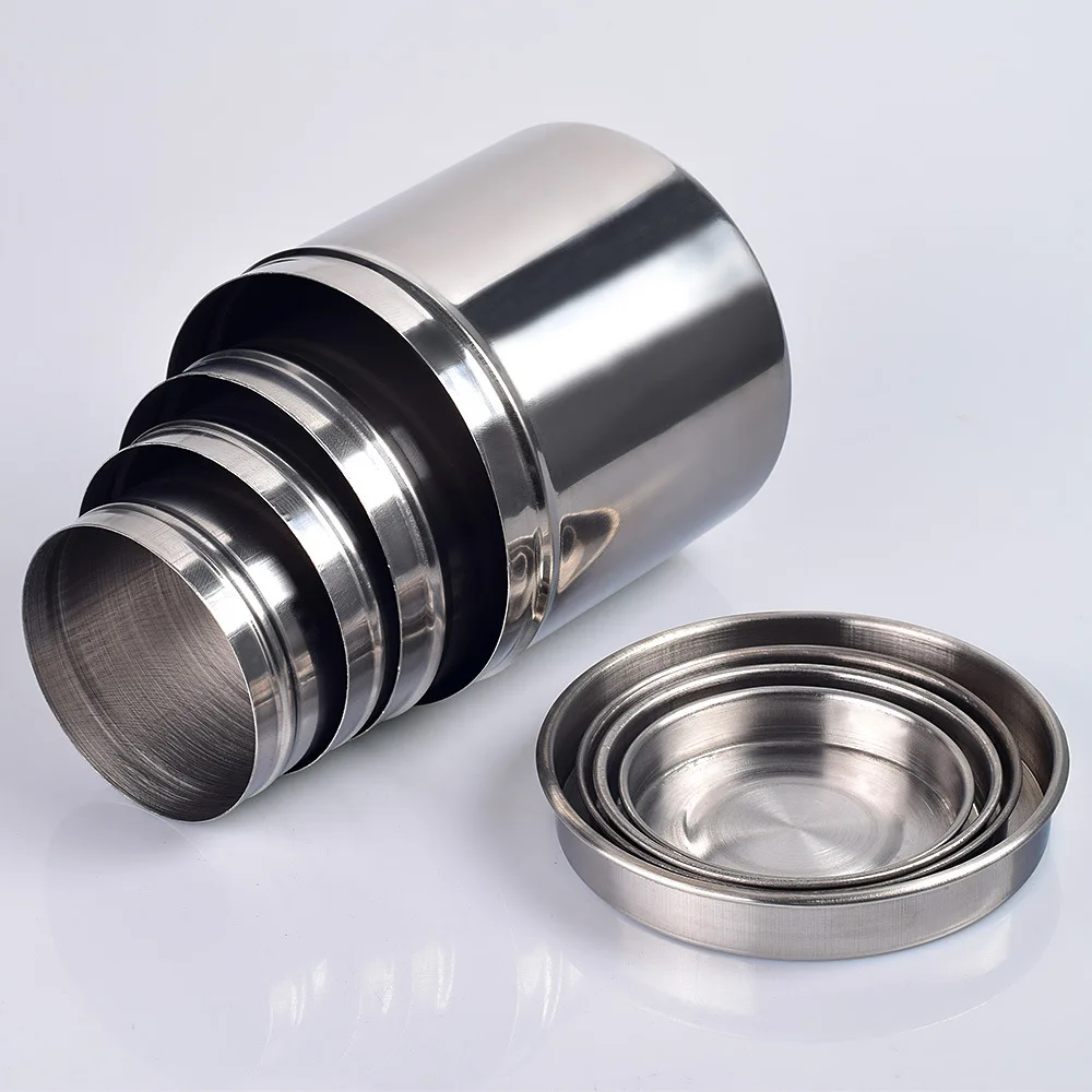 Stainless steel disinfection supplies jar with lid sealed jar cotton cotton ball iodine volts with jar