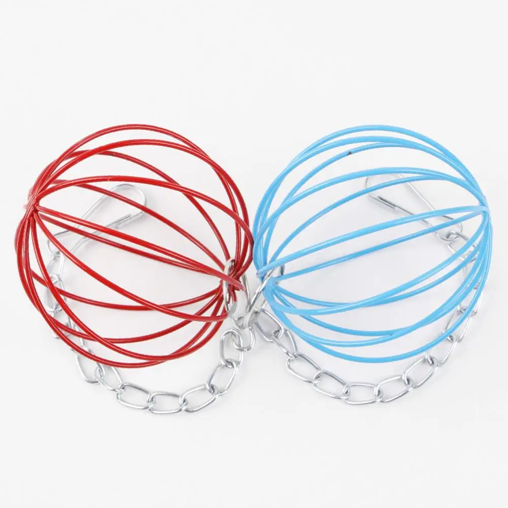 Pet Toys Hamster Toy Pet Grass Ball Hanging Long Chain Round Rabbit Grass Ball Small Metal Hamster Grass Ball Rack Guinea Pig Feeder Pet Toy Pet Supplies