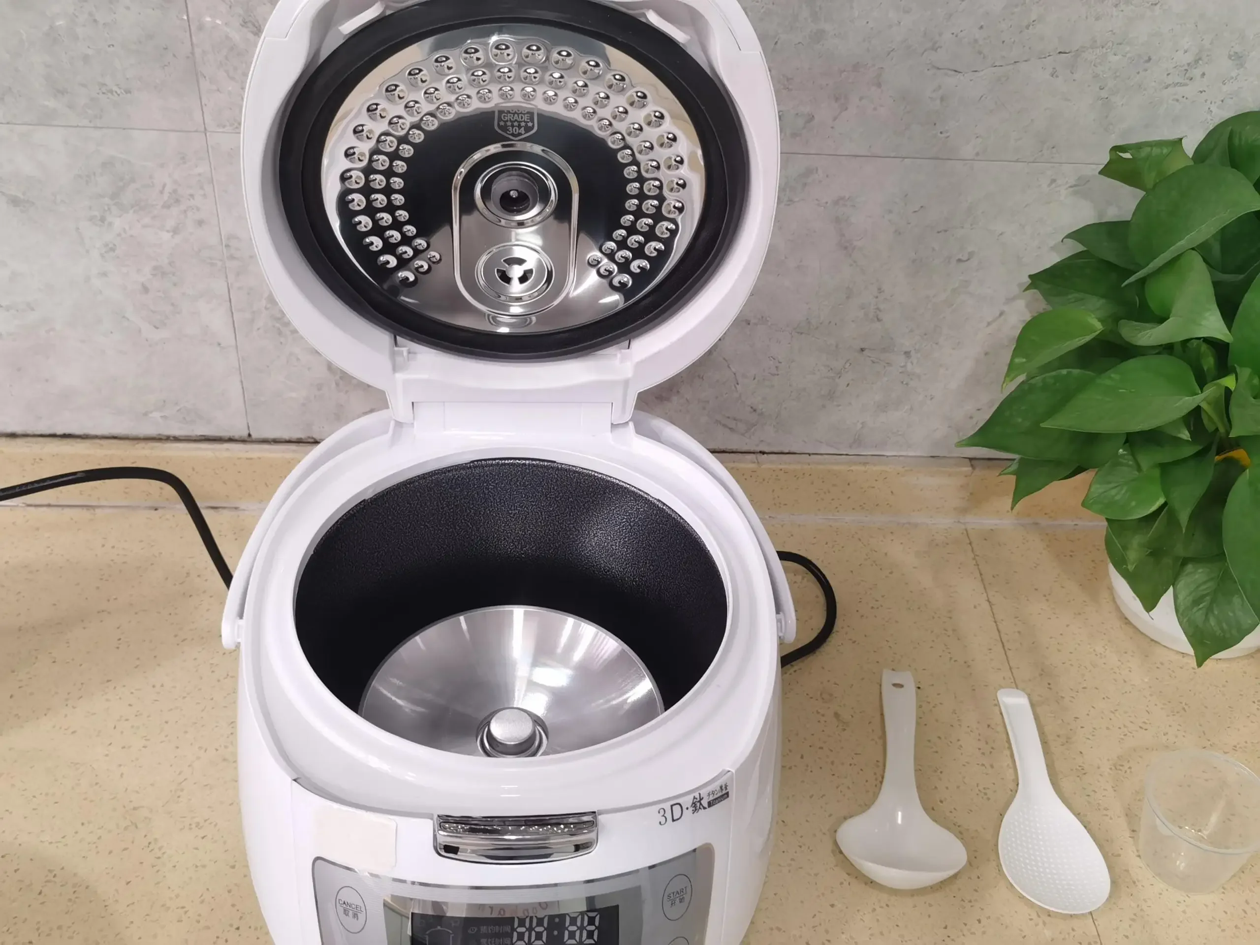 YYHC- Home Using 220V 5L 304 SS Inner Pot Rice Cooker Touch Sensitive Buttons Quick Cooking Non stick Rice Cooker