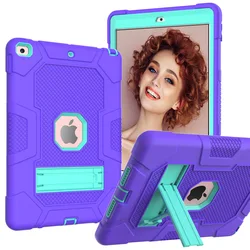 Rugged Shockproof Protective Tablet Case - iPad 10.2inch (Purple mint)