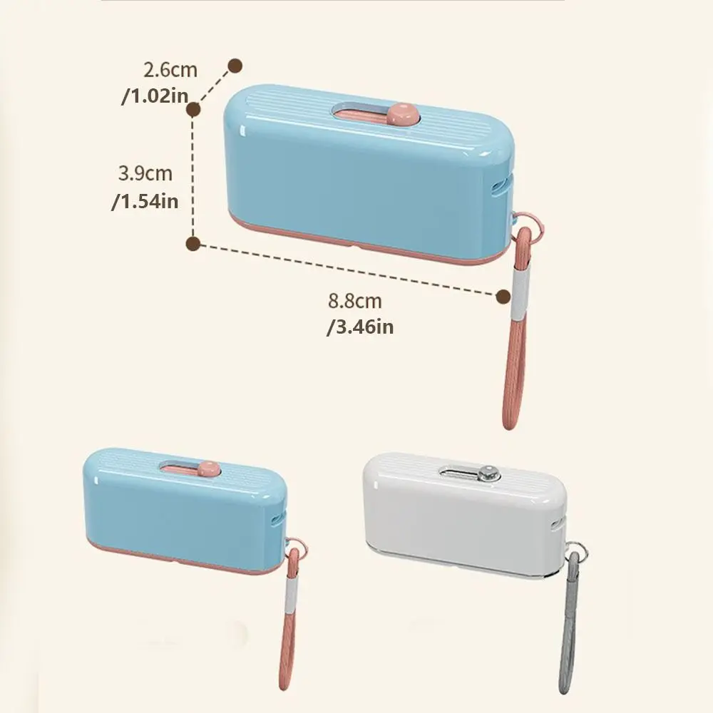 Oral Care Automatic Ejectable Floss Dispenser Press-on with 10Pcs Floss Floss Stick Organizer Refillable