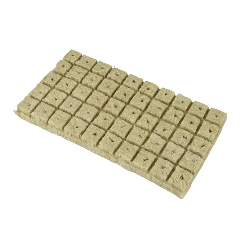 25x25x25mm Stonewool Hydroponic Grow Media Cubes Plant Cubes Soilless Substrate Seeded Rock Wool Plug Seedling Block 50pcs hydroponic grow media cubes soilless planting substrate