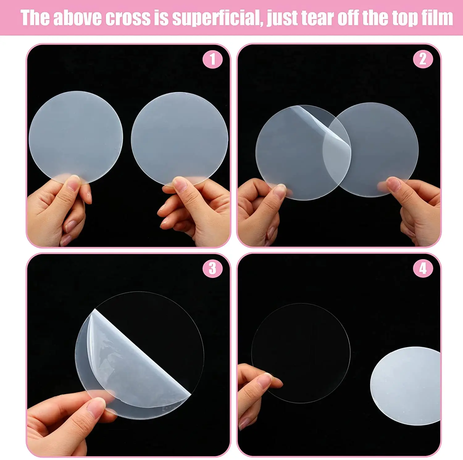 Blank Clear Acrylic Disc Jewelry Art Acrylic Circle Round Shape 1.0