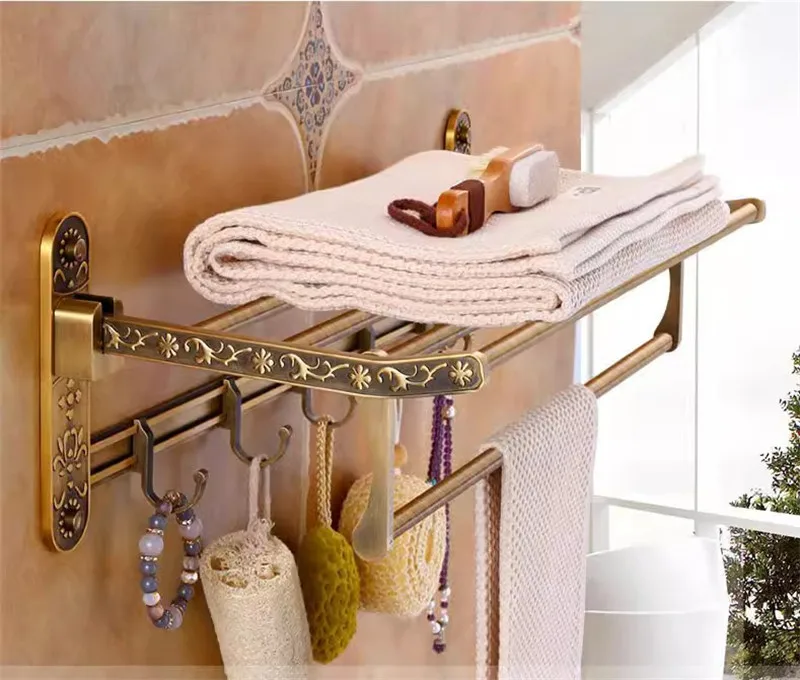 Description Picture 2 of itemTuqiu Bathroom Accessories Antique Bathroom Shelf  Aluminum Bath Hardware Towel Rack,Paper holder Toilet Brush Holder,hooks